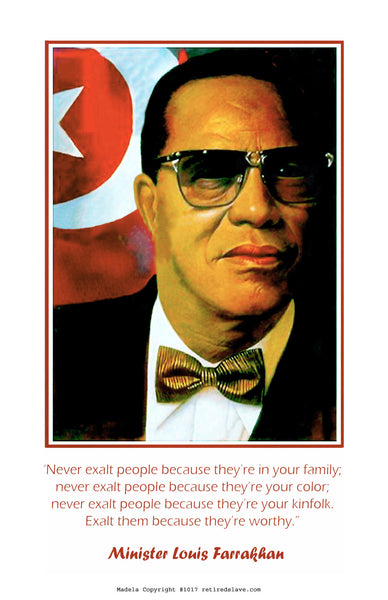 African American historical posters of Minister Louis Farrakhan