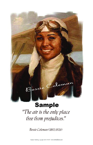 African American Historical Posters. Bessie Coleman #1071 ...