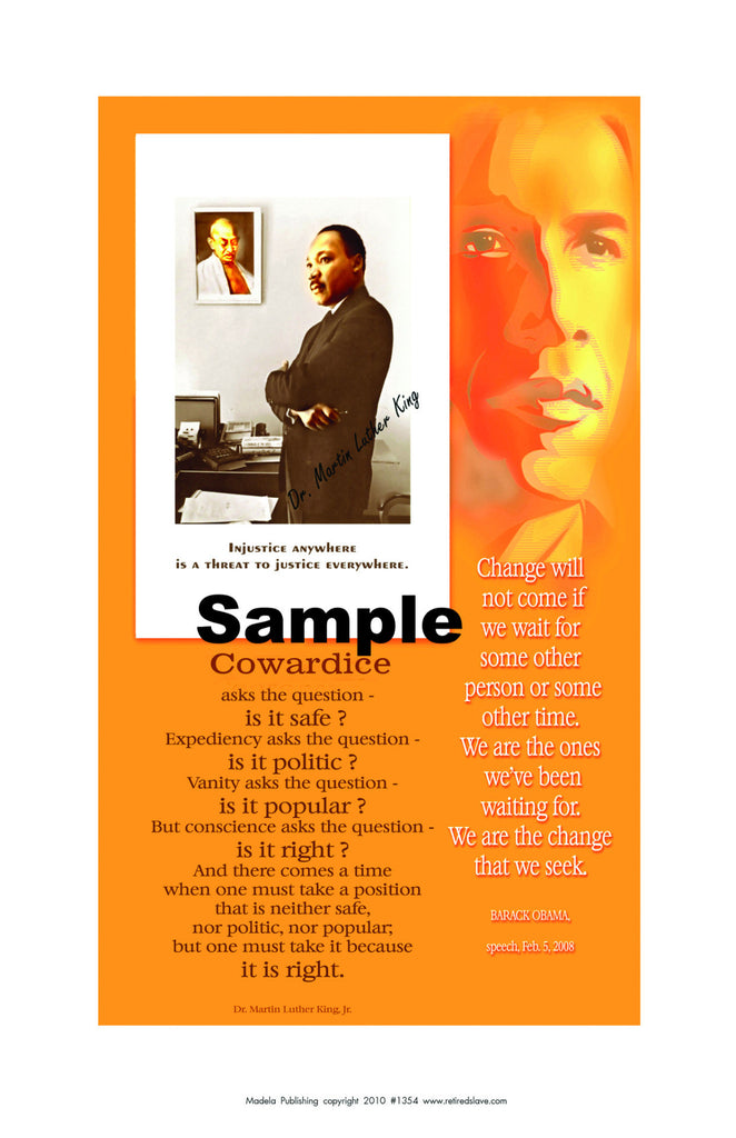 Dr. Martin L. King & Barack Obama #1354