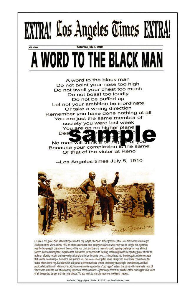 A word to the black man # 1656