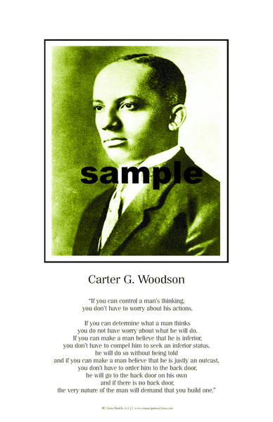 African American historical posters. Carter G. Woodson #1232 ...