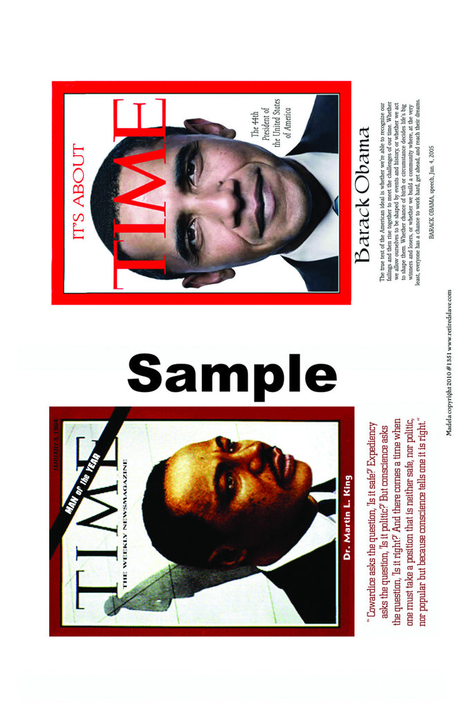 Dr. Martin L. King & Barack Obama #1351