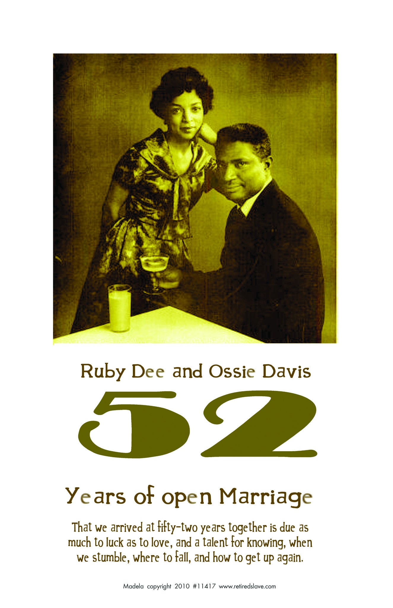 Ruby R.davis Ruby Dee And Ossie Davis Open Marriage