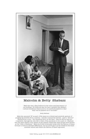 Malcolm & Betty  Shabazz #1474